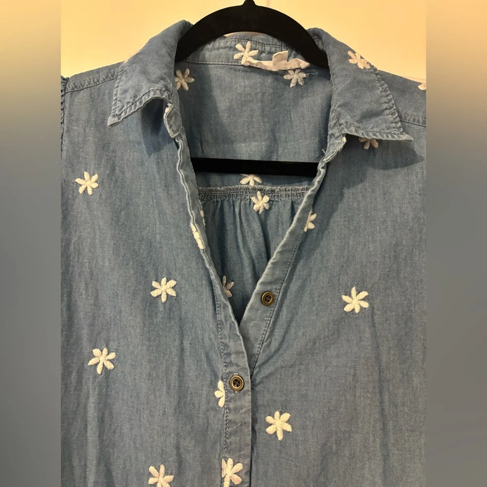 Jane + Delancey Blue Floral Button-Up Dress - Picture 7 of 9